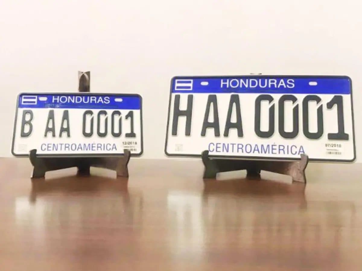 Placas vehiculares temporales